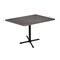 Holland Bar Stool Co 36" Tall OD211 Black Table Base 30" x 30" Foot 30" x 48" Charcoal Top by the HollBar Stool Co. OD211-3036BWOD3048Char - alternate 1